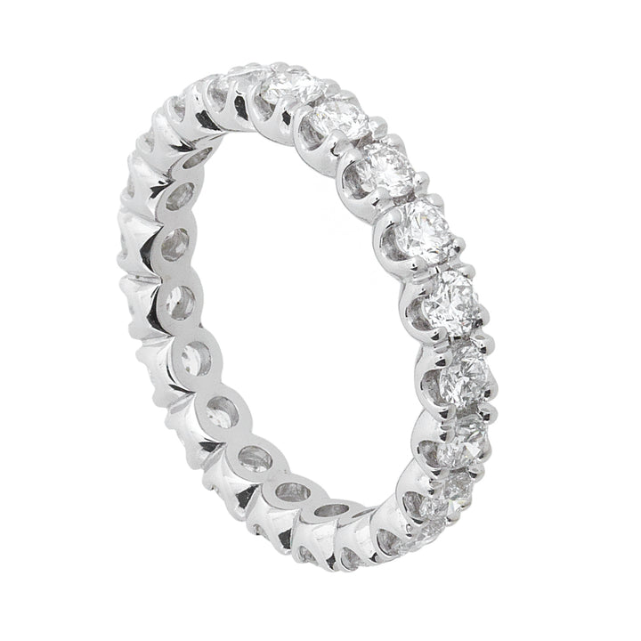 World Diamond Group Eternity ring 18kt witgoud diamanten 2,29ct F-kleur 0007FG