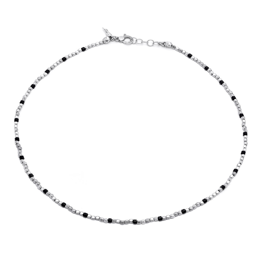 Giovanni Raspini dobbelstenen en onyx ketting 11647