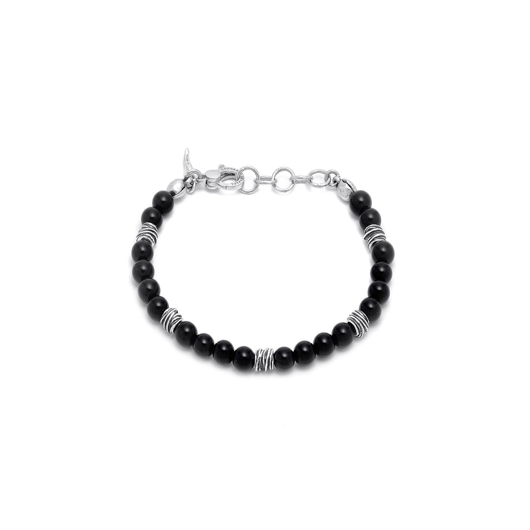 Giovanni Raspini Tango-armband Onyx en draden 11653