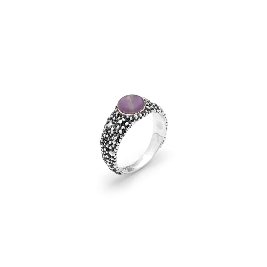 Giovanni Raspini Amethyst Perlage Ring 11801