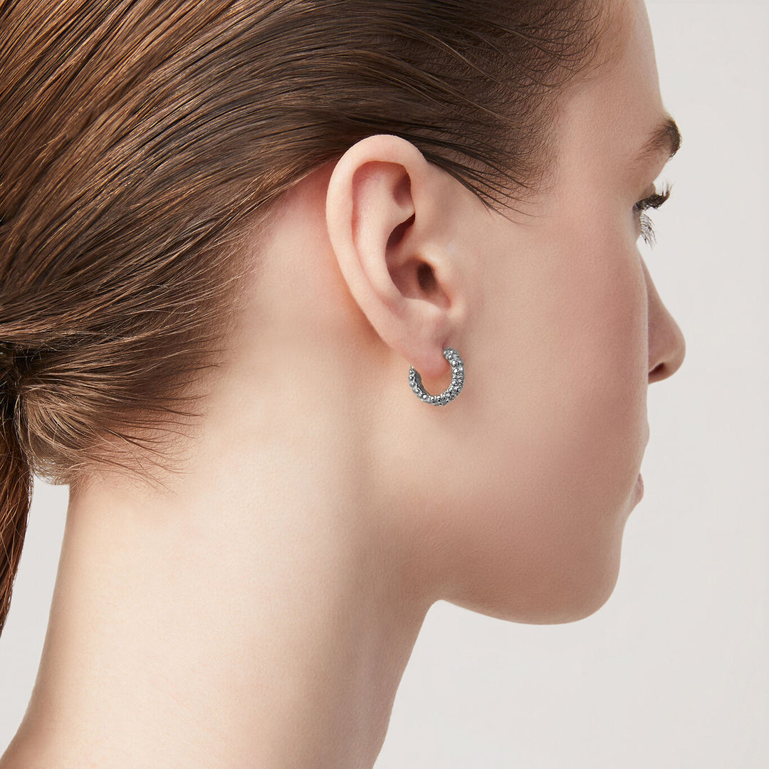Giovanni Raspini Huggie Perlage Ohrringe Silber 11950/1