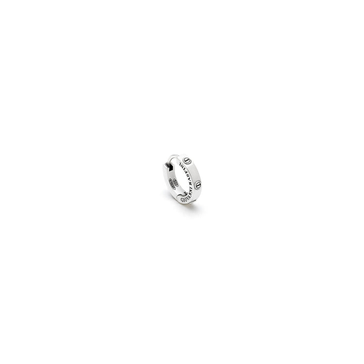 Giovanni Raspini Huggie Screw Earrings - Circle earrings in 925 Silver - 11952/1