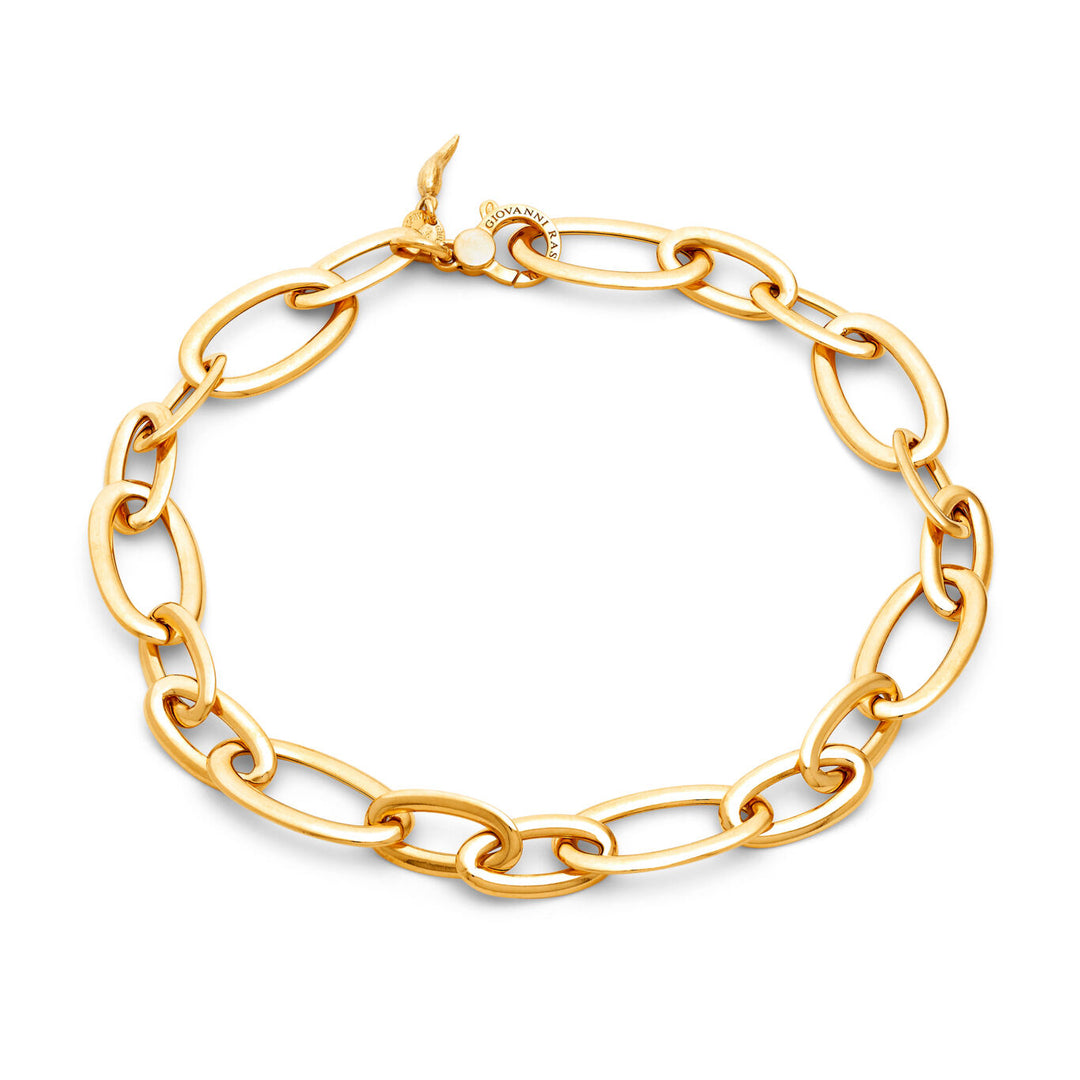 Giovanni Raspini opvallende ovale mesh ketting 12373