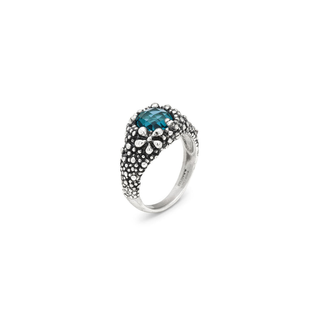 Giovanni Raspini Blauer Efeu-Ring 12429