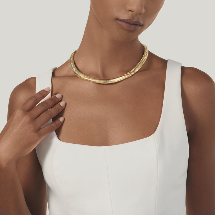 Giovanni Raspini tubigas ketting 18 kt verguld 925 zilveren ketting 12540