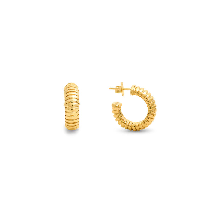 Giovanni Raspini Tubigas Ohrringe Ohrringe aus 18 kt vergoldetem 925er Silber 12543