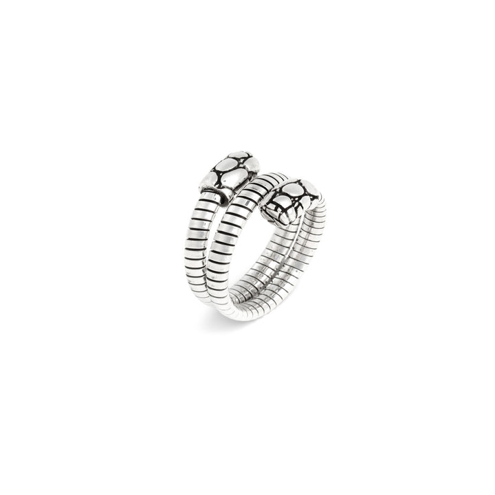 Giovanni Raspini Doppel-Kroko-Tubegas-Ring 925er Silberring 12536