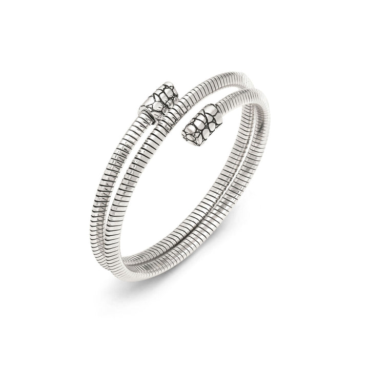 Giovanni Raspini small double croco tubegas bracelet 925 Silver Bracelet 12538