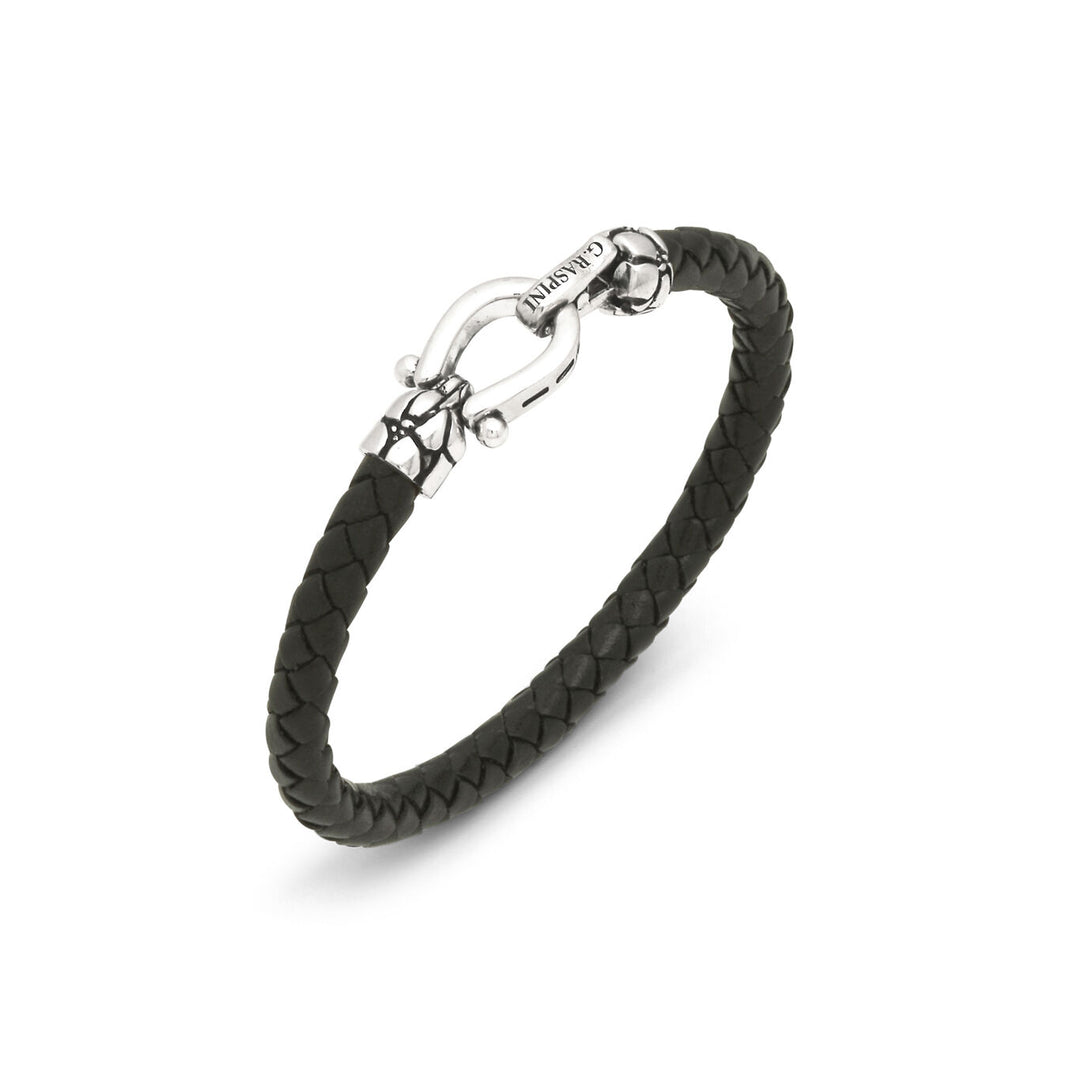Giovanni Raspini croco leather bracelet 925 silver and leather bracelet 12568