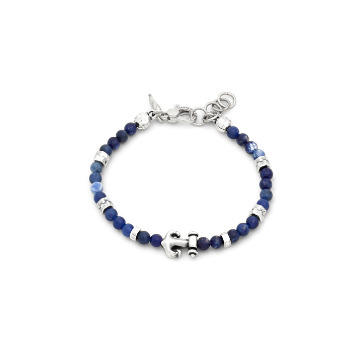 Giovanni Raspini sodalite anchor bracelet 925 silver and sodalite bracelet 12572