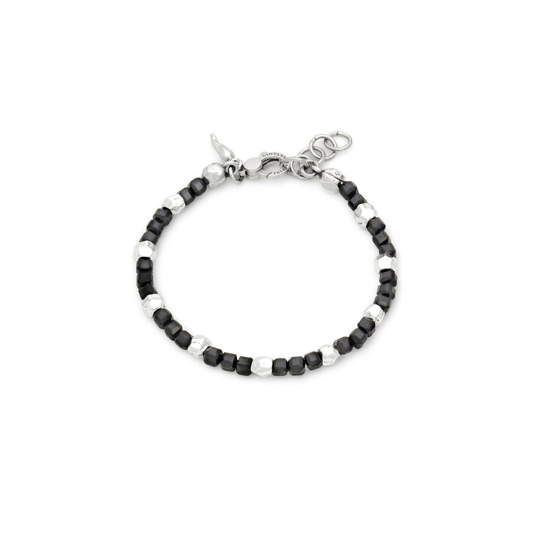 Giovanni Raspini black spinel bracelet dice Bracelet in 925 Silver and black spinel 12576