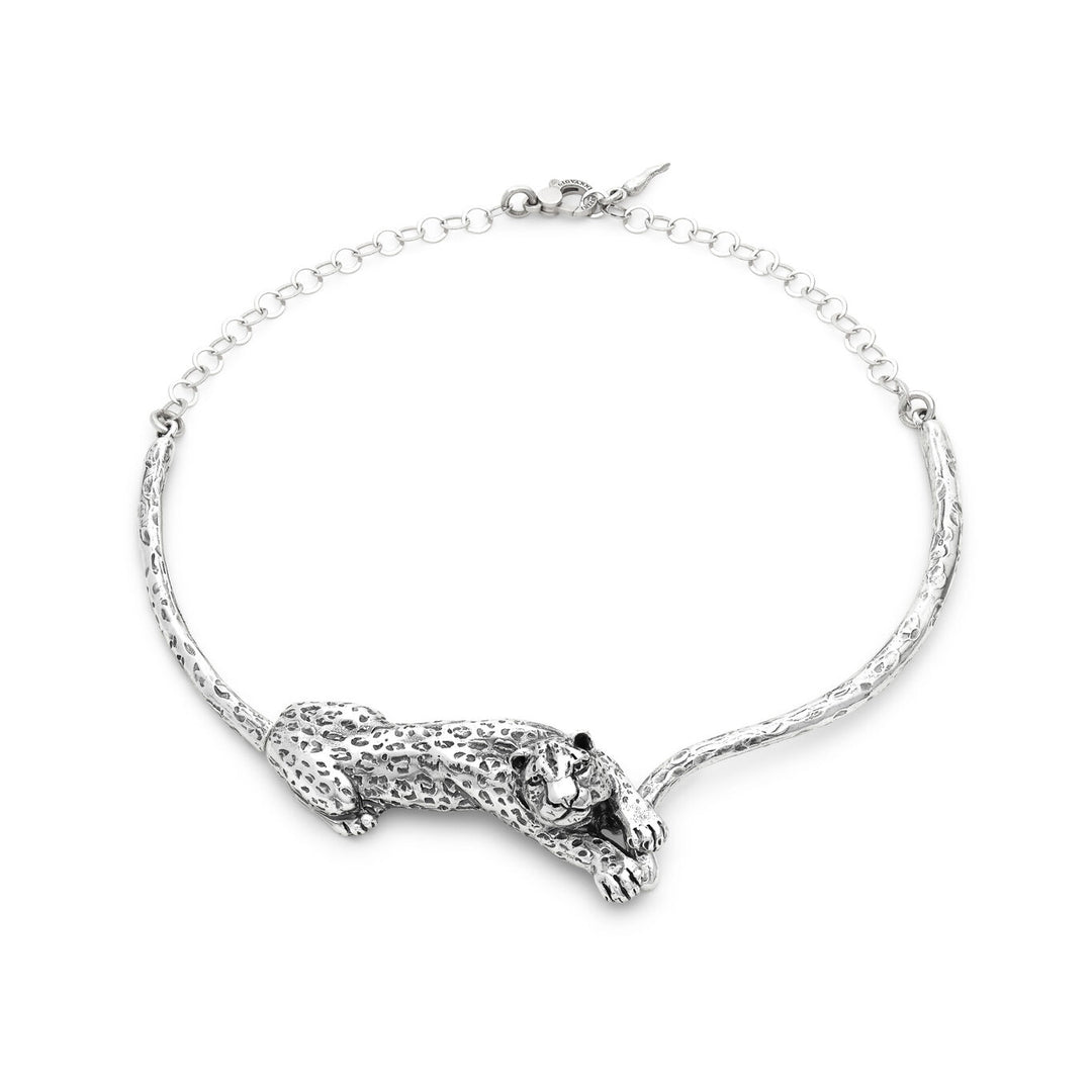Giovanni Raspini leopard necklace 925 Silver Necklace 12586