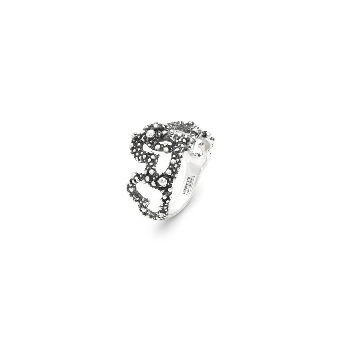 Giovanni Raspini Ring Herzen Ring aus 925er Silber 12614