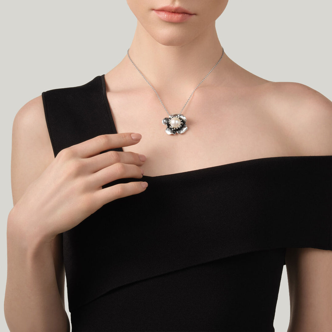 Giovanni Raspini magnolia hanger ketting in 925 zilver 12632