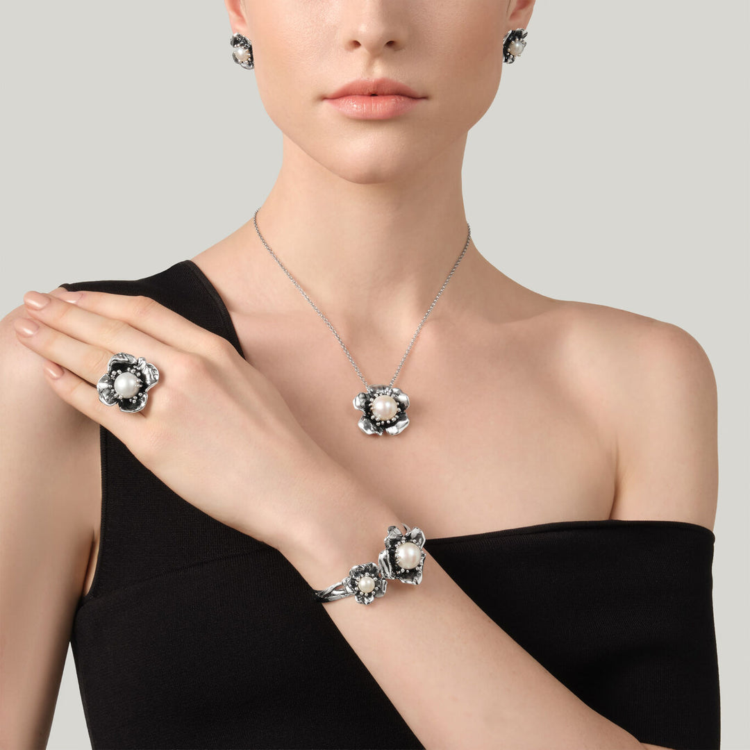 Giovanni Raspini magnolia earrings Earrings in 925 Silver 12633