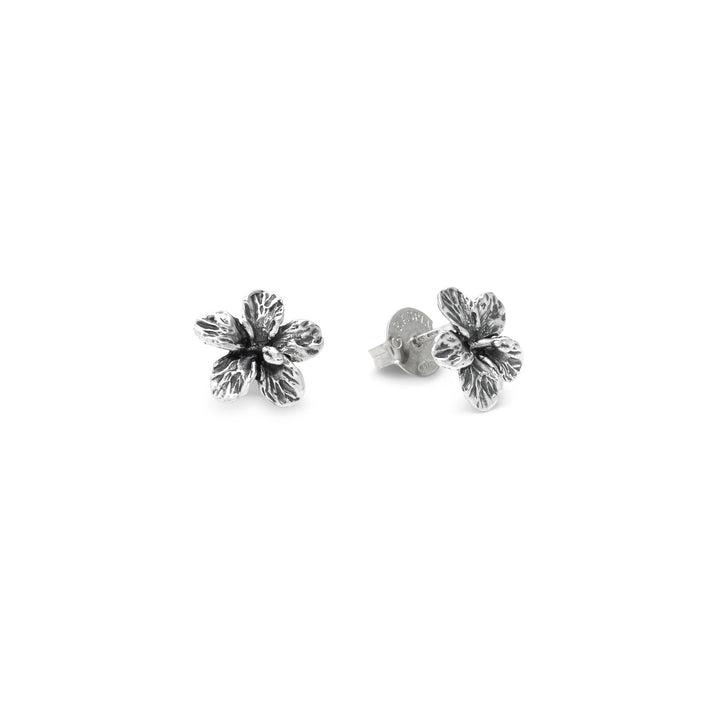 Giovanni Raspini Hibiscus Earrings - 925 Silver Earrings - 12699