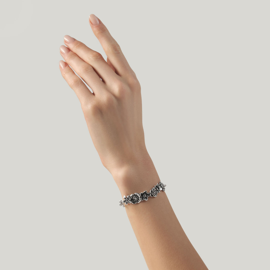 Giovanni Raspini Small Bouquet Armband – 925er Silber Armband – 12702