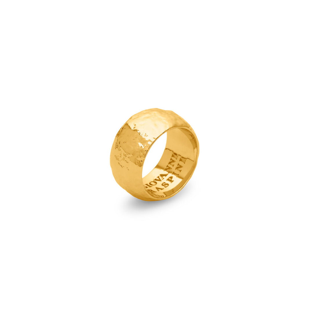 Giovanni Raspini grote zandring 18kt vergulde ring N0045