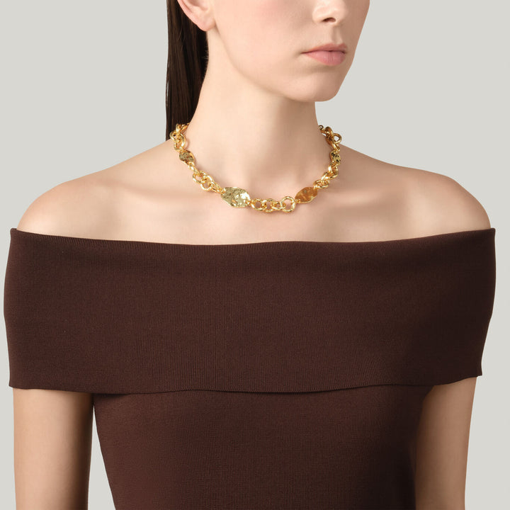 Giovanni Raspini montana necklace 18 kt gold plated necklace N0066