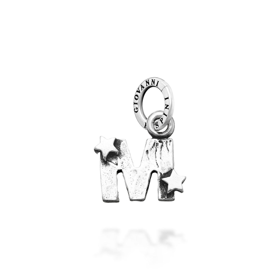Giovanni Raspini Charm „M“ mit Sternen 6657