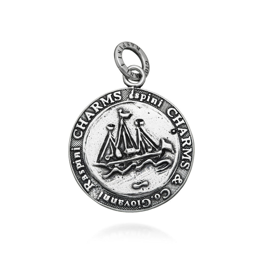 Giovanni Raspini sailing ship coin charm Charm in 925 Silver 06896