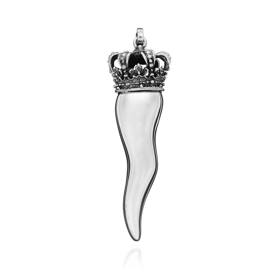 Giovanni Raspini charm large horn crown Charm in 925 Silver 08756