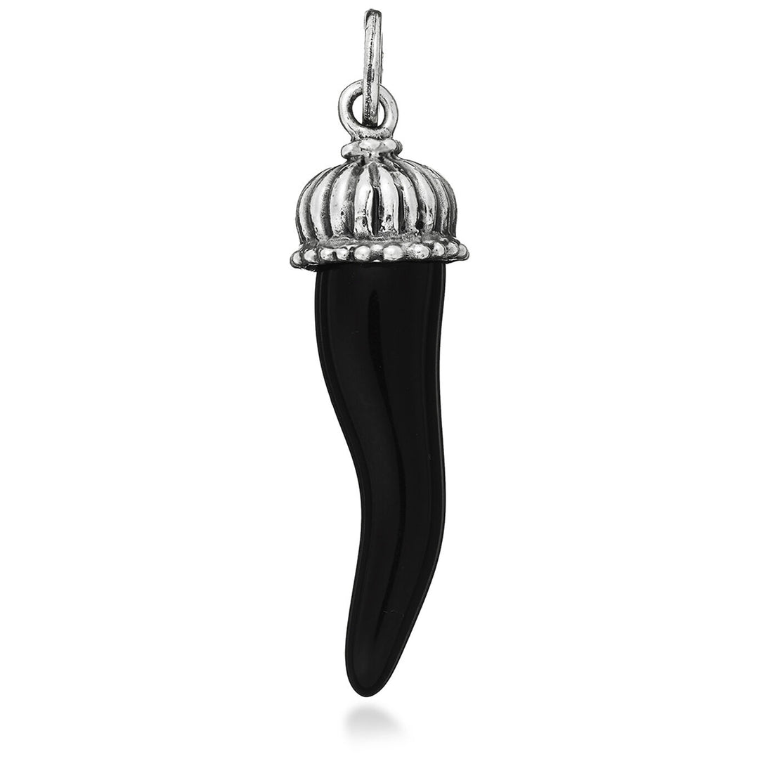 Giovanni Raspini charm Small Black Horn Dome 925 silver 8768