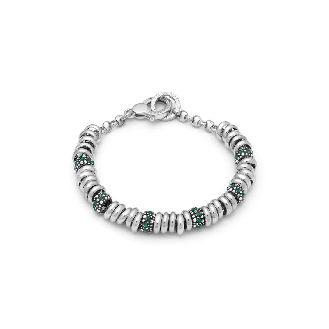 Giovanni Raspini Armband mit grünen Kristallperlen 11984