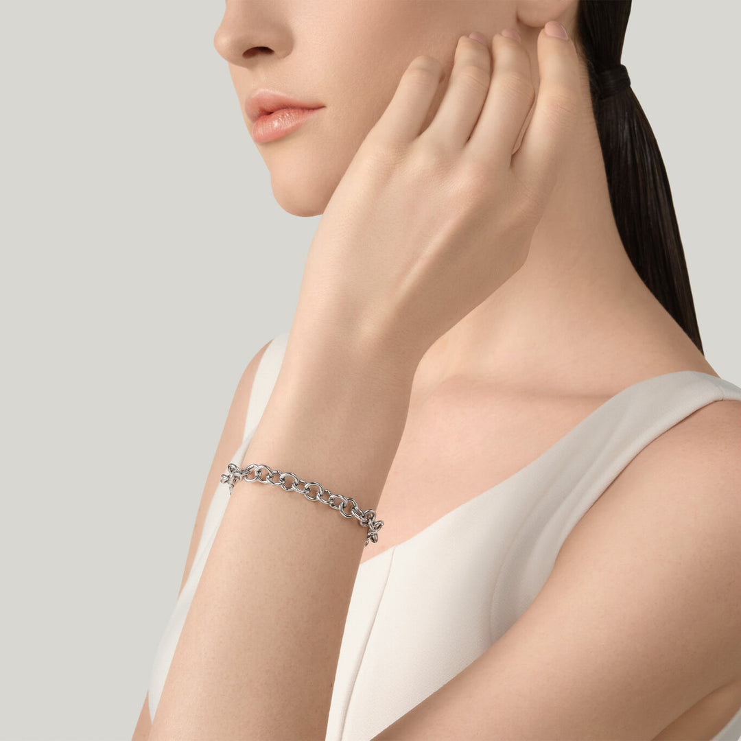 Giovanni Raspini Kettenarmband „m“ 925 Silber Armband 12623