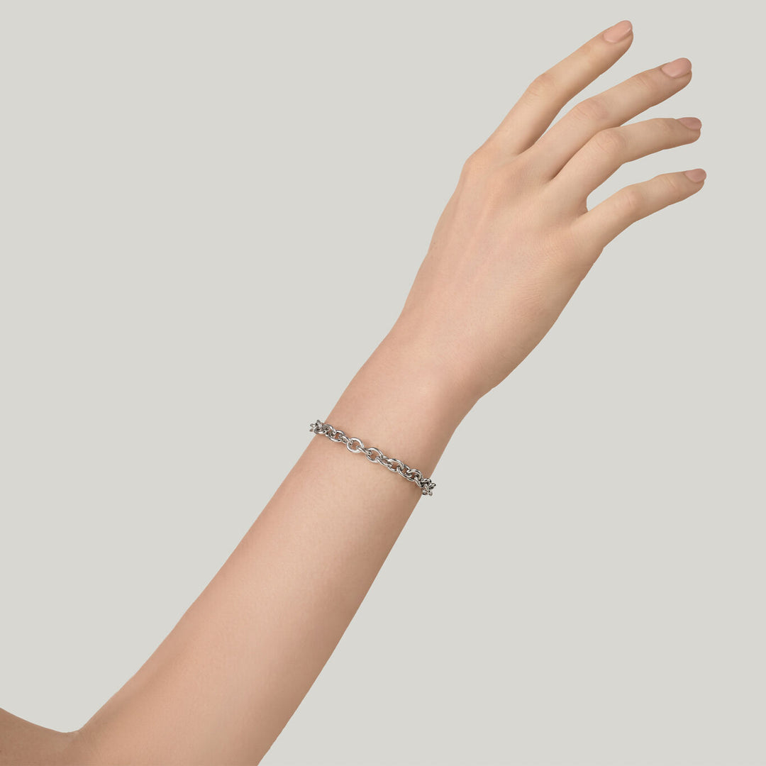 Giovanni Raspini round link bracelet 925 Silver Bracelet 12624