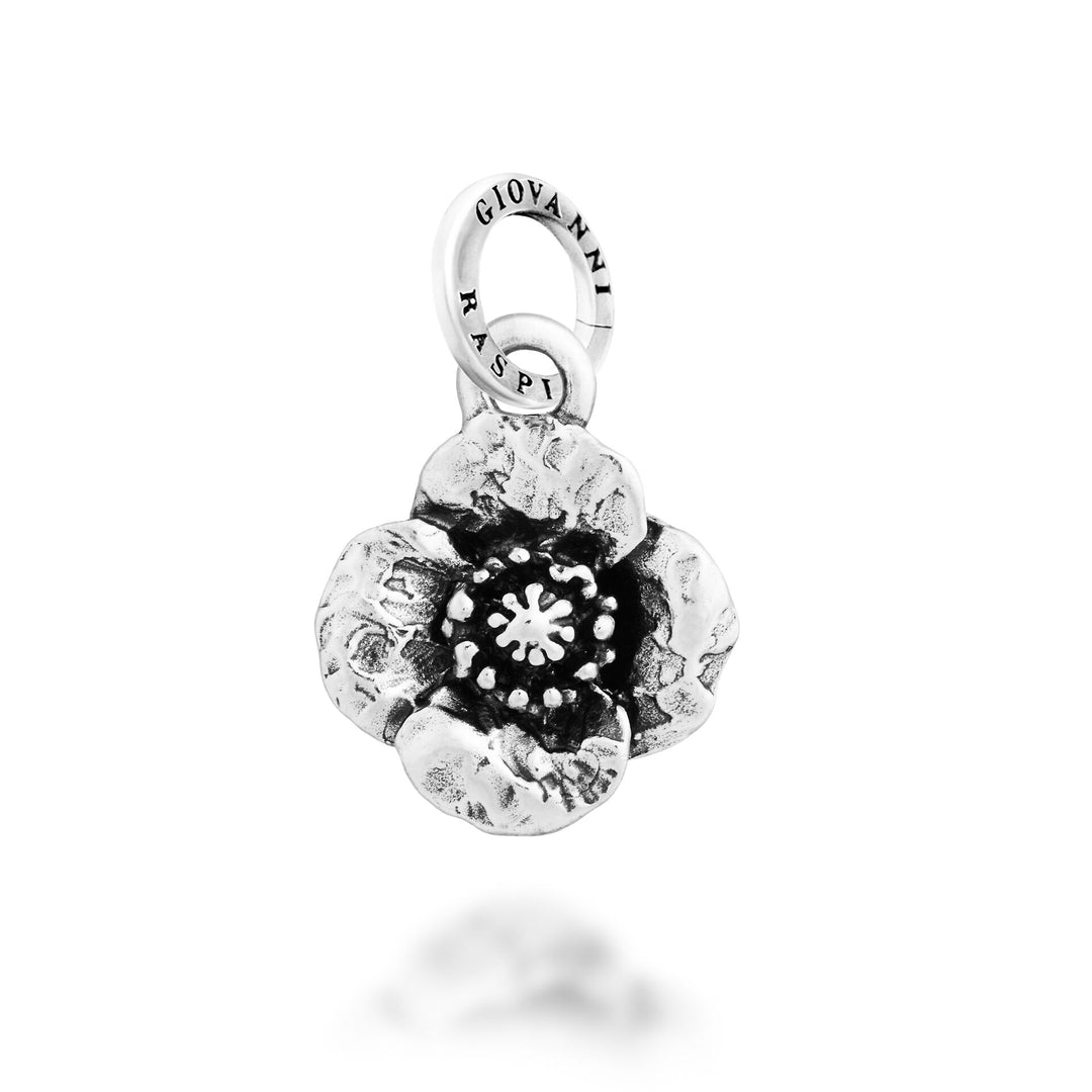 Giovanni Raspini Poppy Charm - Silver Charm - 12714