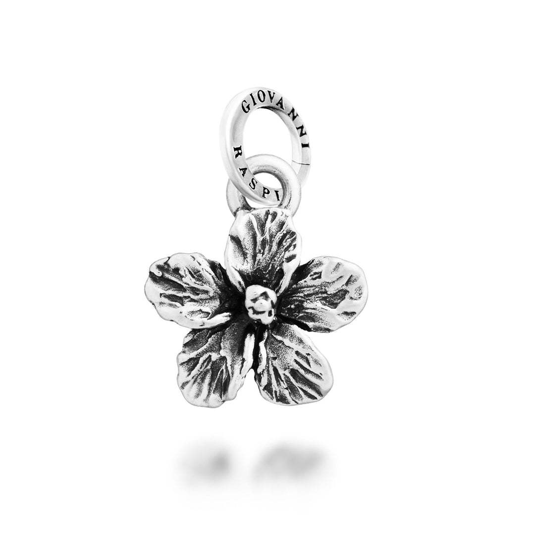 Giovanni Raspini Hibiskus-Charm – Silber-Charm – 12720