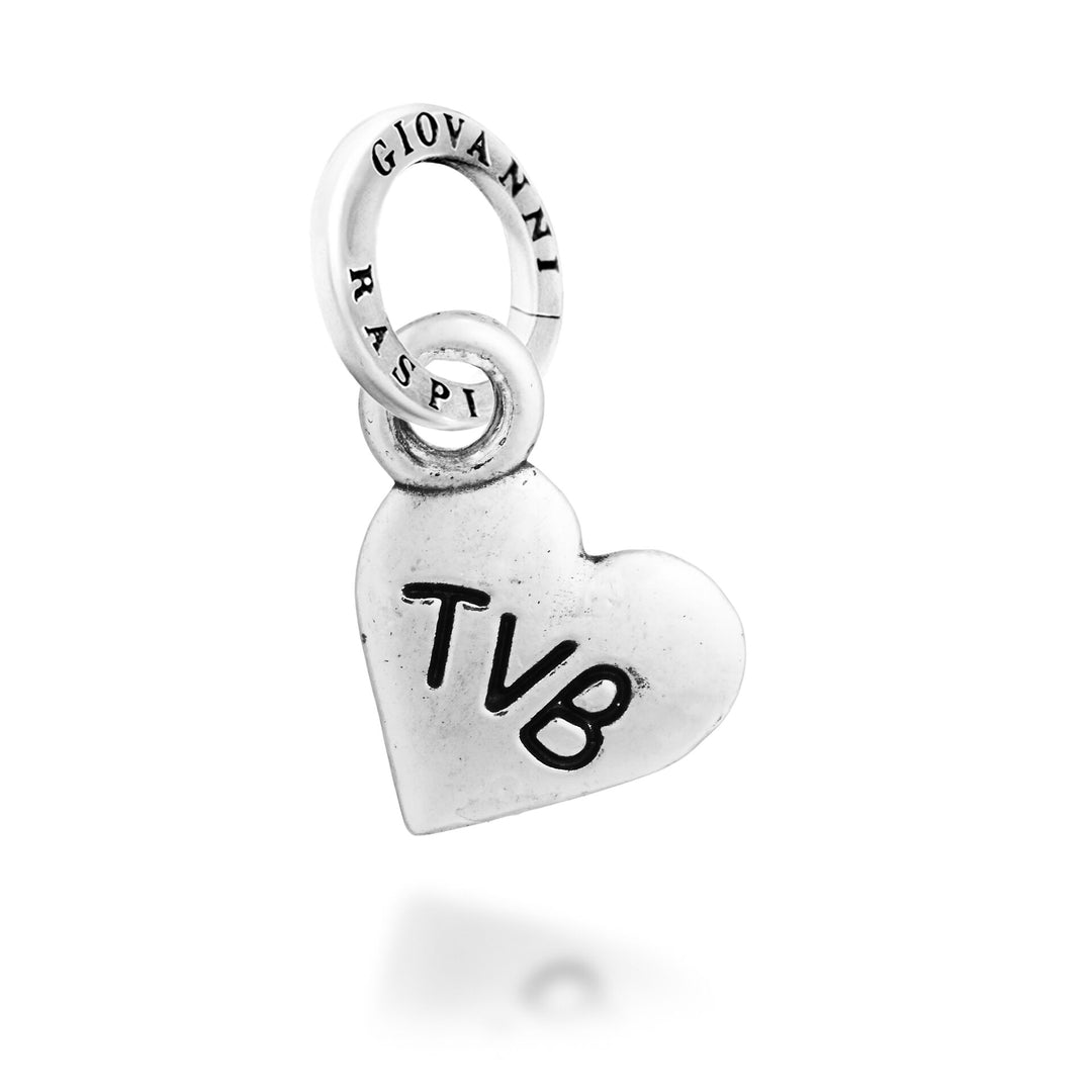 Giovanni Raspini hartbedel "TVB" - zilveren bedel - 12735