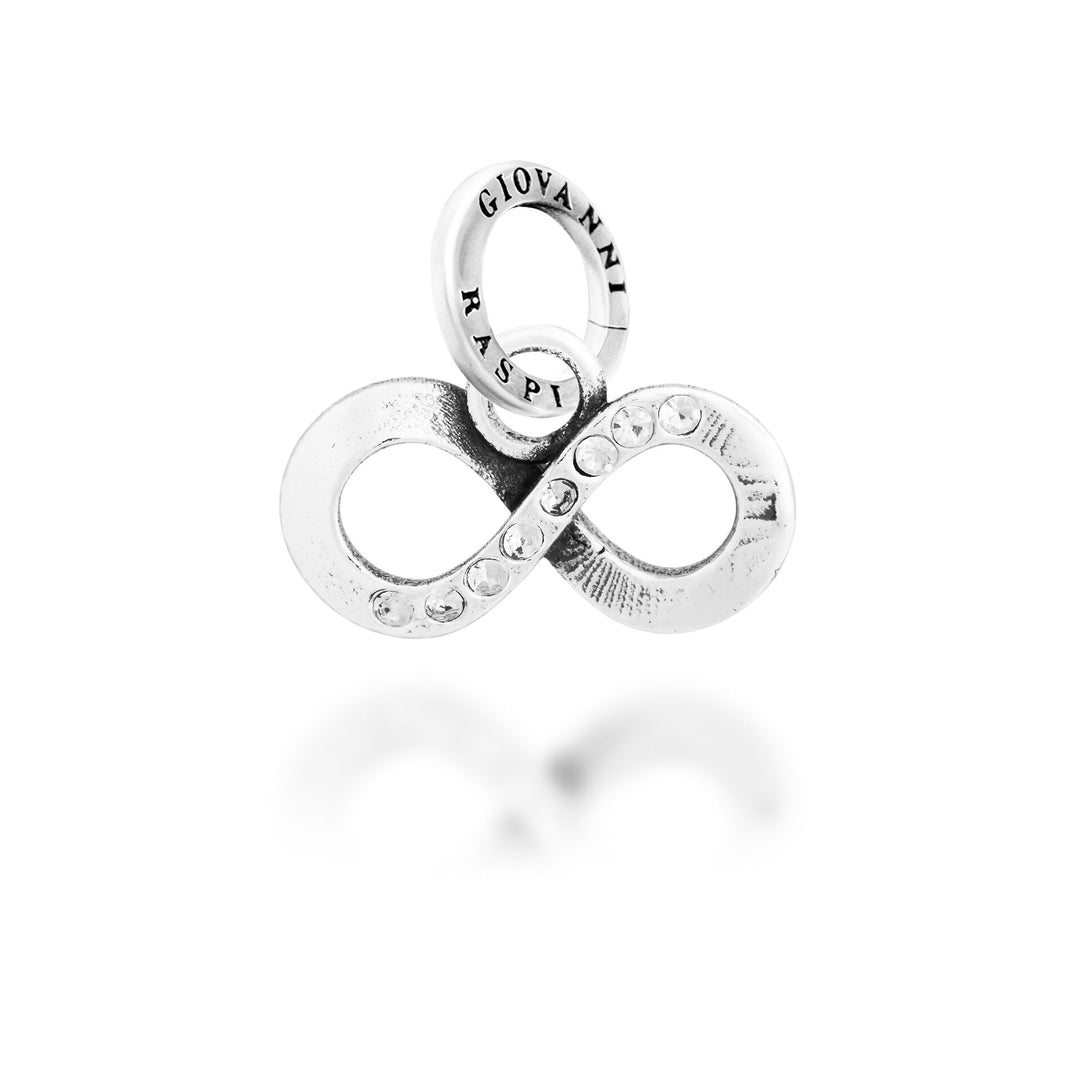 Giovanni Raspini Crystal Infinity Charm - Zilver- en zirkoonbedel - 12755