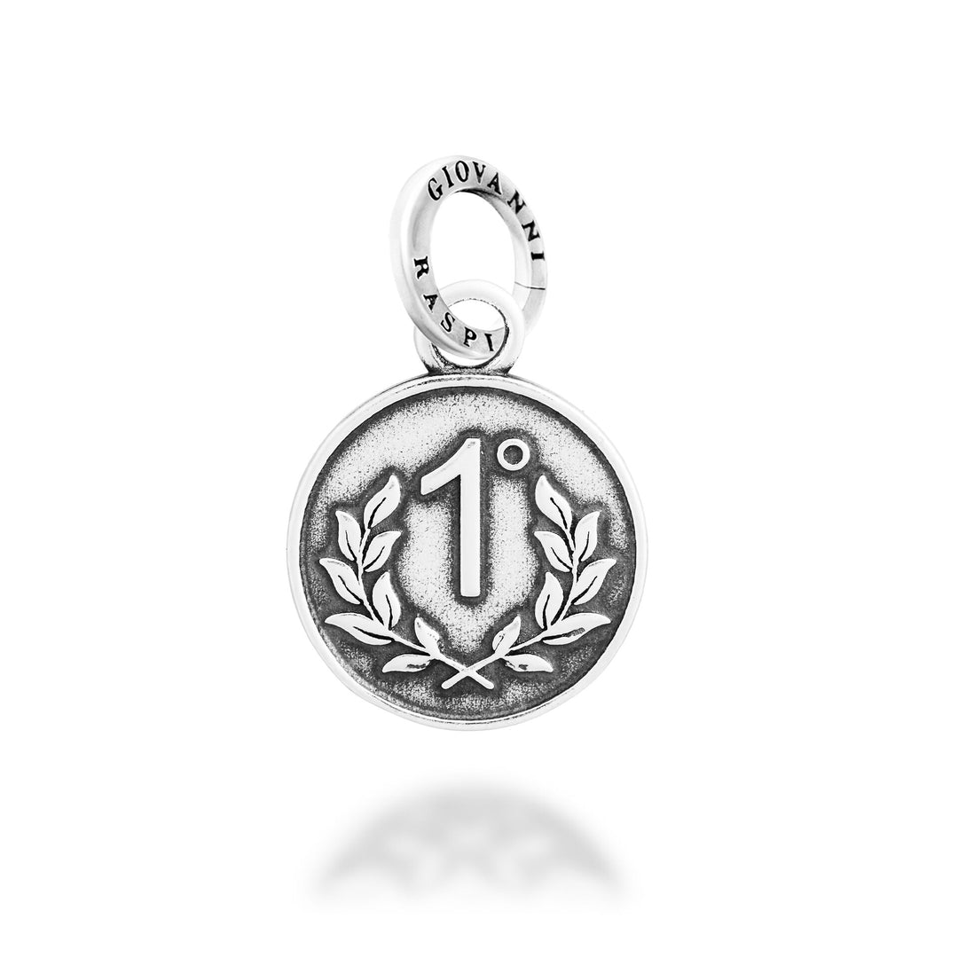 Giovanni Raspini Charm Medal Number 1 - Silver Charm - 12772