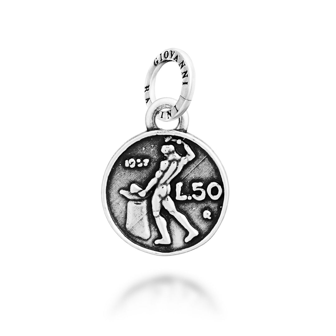 Giovanni Raspini Charm 50 Lire Small – Silber Charm – 12819