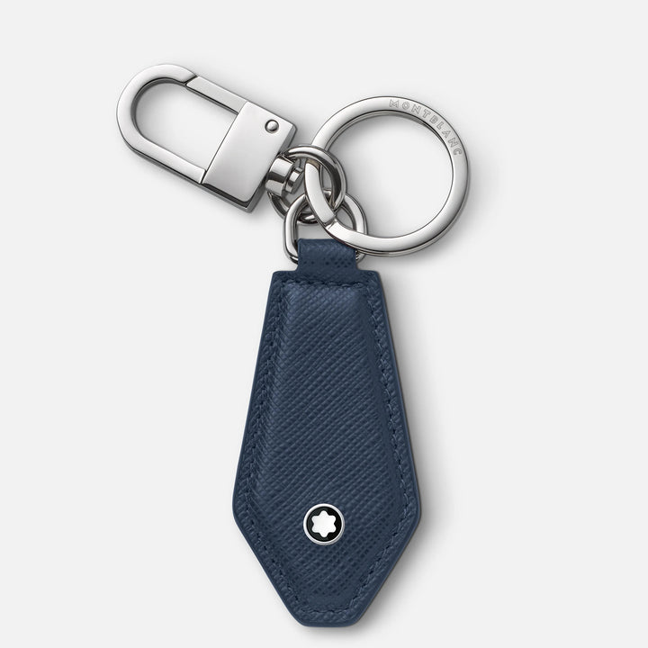 Montblanc ink blue Sartorial diamond-shaped key ring 131739