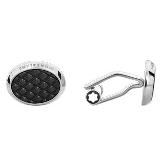 Montblanc ovale manchetknopen Meisterstück staal 134468