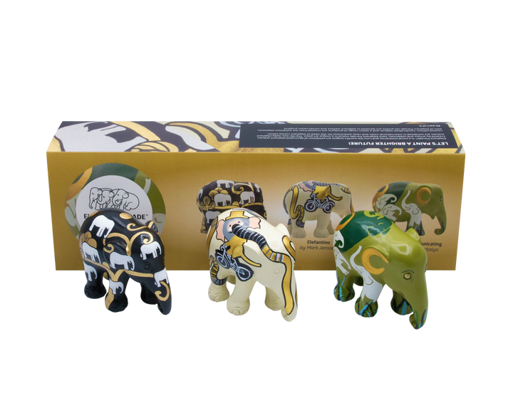 Elephant Parade multipack elephants Elephantasy - Goldie + Baby Elephant + Elephants Communicating