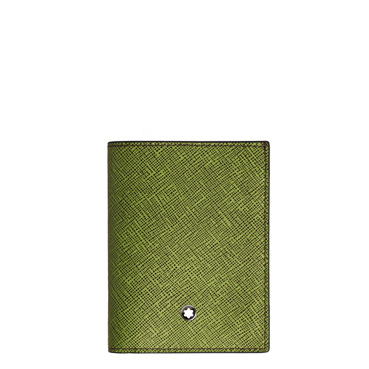 Montblanc mini portemonnee 4 vakken Sartorial multi limoen/cassis 199355