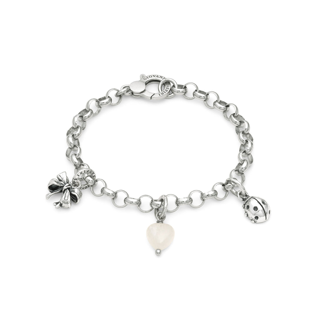 Giovanni Raspini Fortuna Preziosa Armband - Armband in 925 zilver en bergkristal -