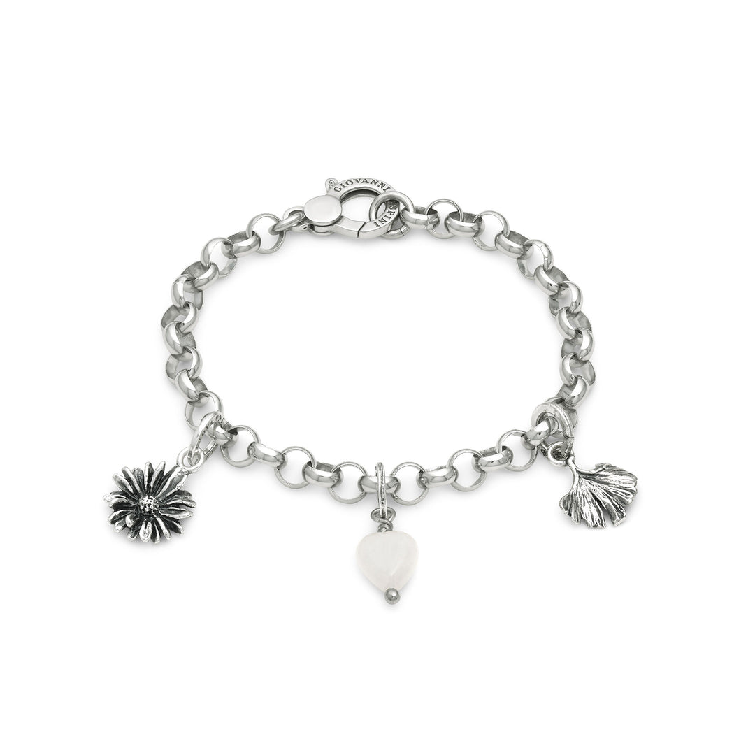 Giovanni Raspini Crystal and Nature Armband - Armband aus 925er Silber und Bergkristall -