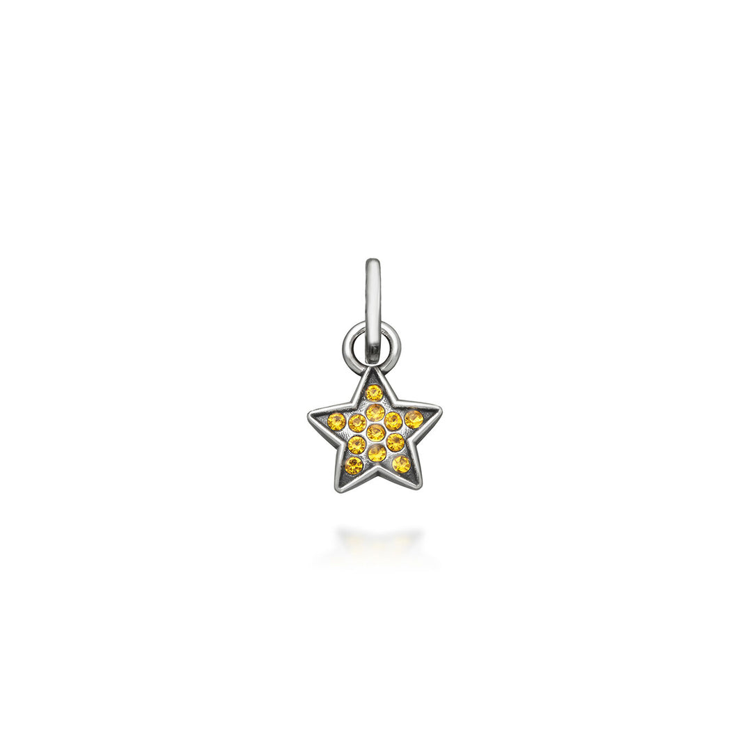 Giovanni Raspini Mini-Charm mit gelbem Kristallstern, 12166