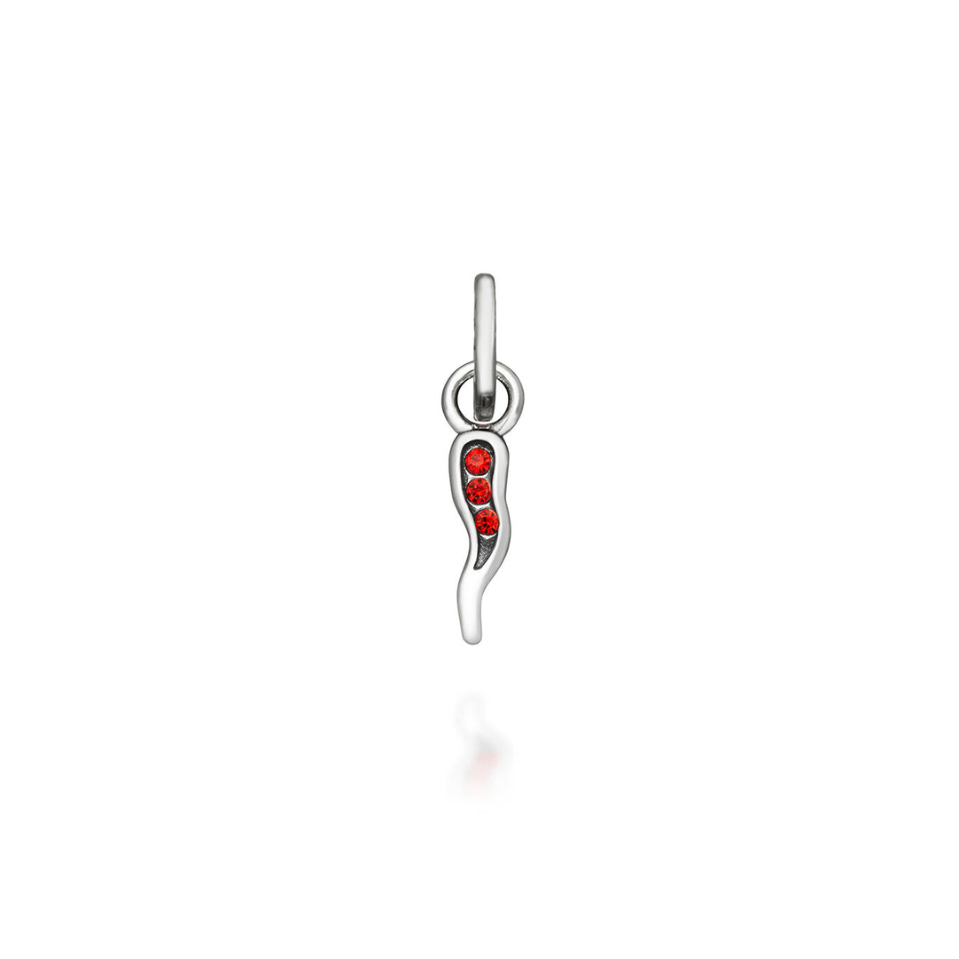 Giovanni Raspini Mini Charm Cornino Kristal Rood 12172