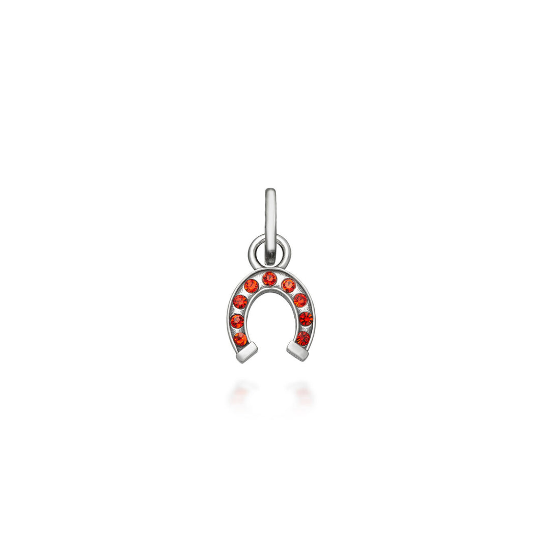 Giovanni Raspini Mini Charm Hoefijzer Kristal Rood 12176