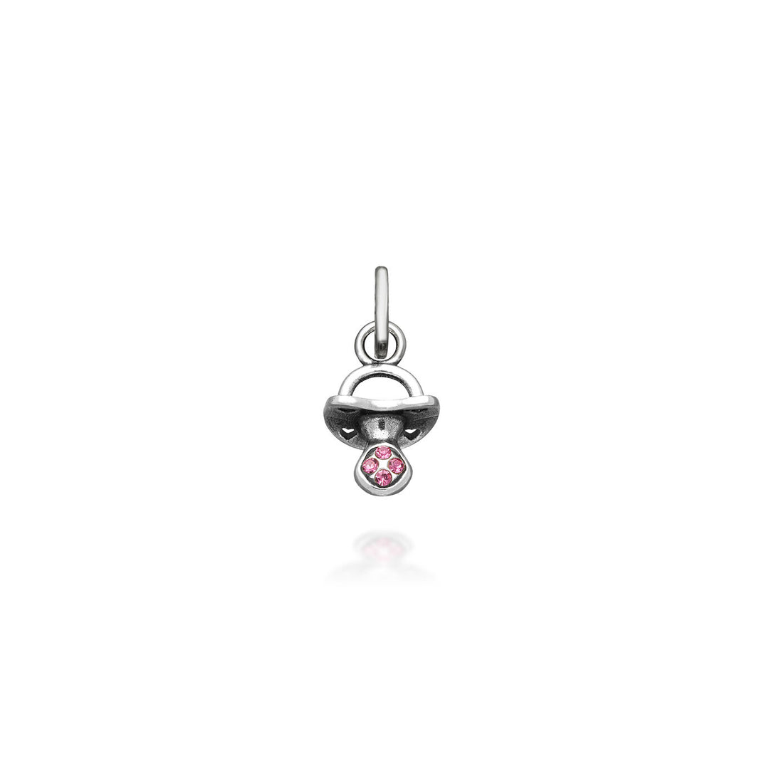 Giovanni Raspini Mini Charm Schnuller Kristallrosa 12191