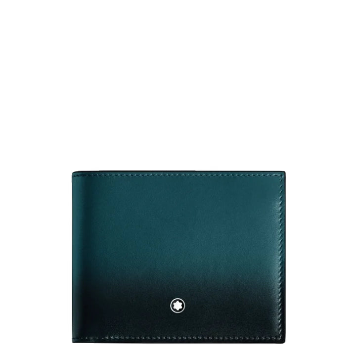 Montblanc wallet 6 compartments Meisterstück cyprus blue 198800