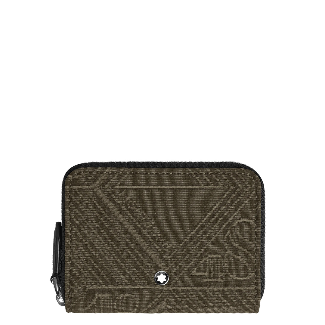 Montblanc wallet with zip 2 mini compartments 4810 khaki green 220263