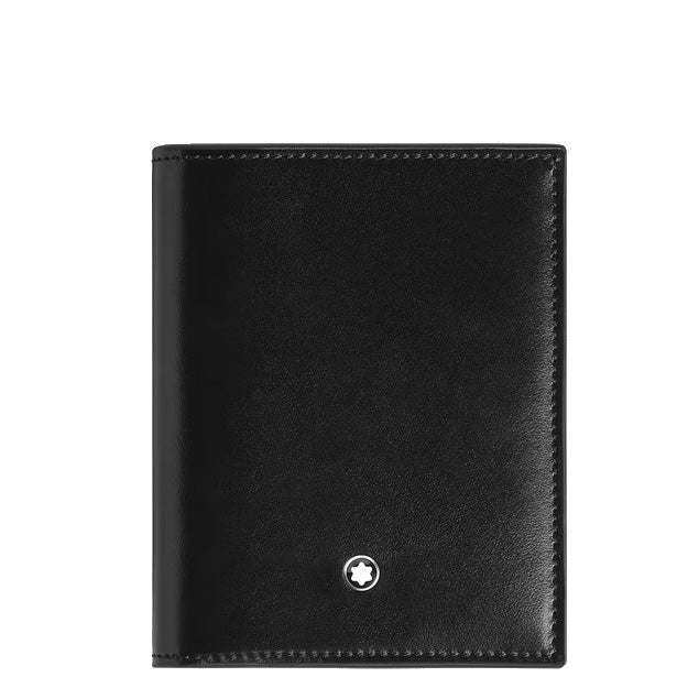 Montblanc compact wallet 6 pockets Meisterstück leather black 221322