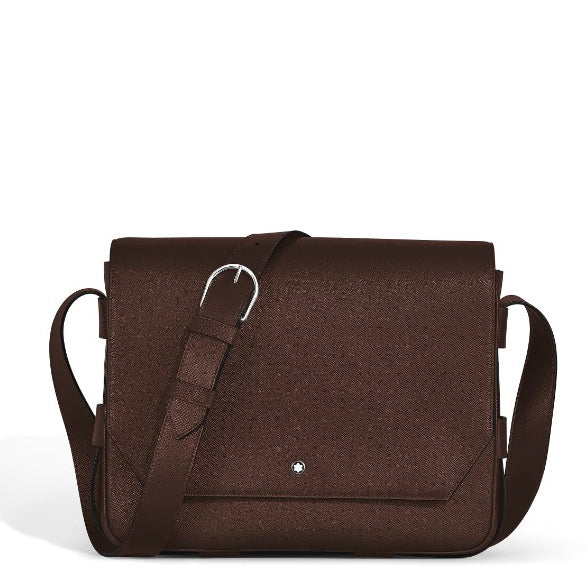 Montblanc Sartorial Ebony color leather messenger bag 222931